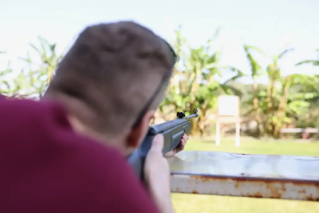 Man Holding A Gun 